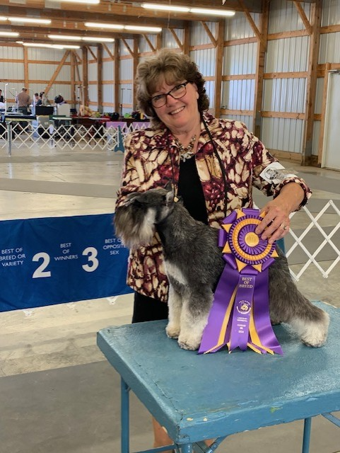 mary paisley and her dog distel